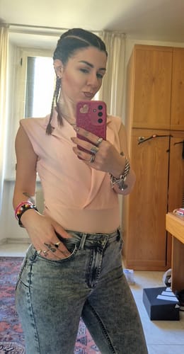 Customer photo review of Body Blazer smanicato - rosa