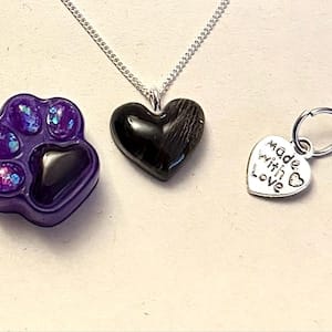 Customer photo review of Erinnerungskette mit personalisiertem Fellanhänger, Herz
