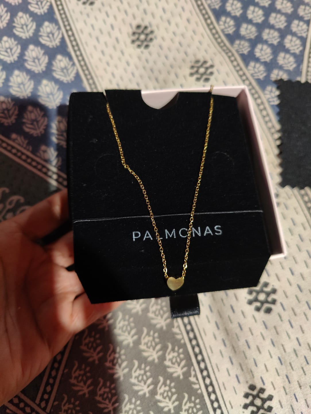 Customer photo review of Paris Heart Necklace
