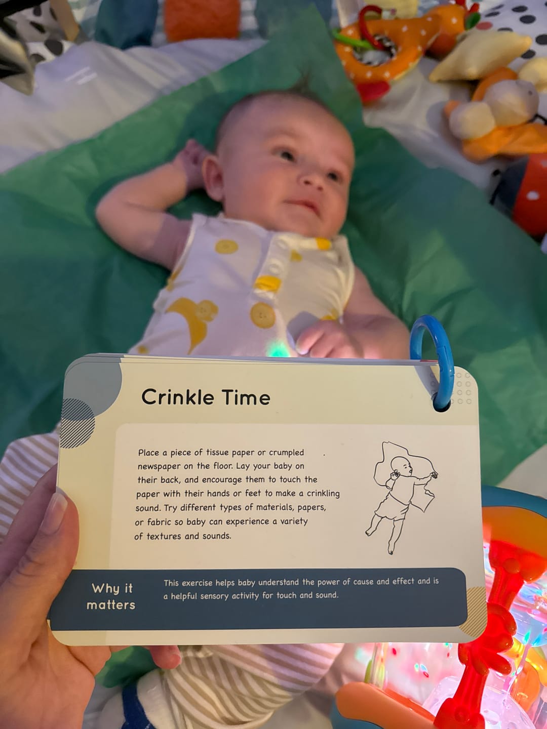 Customer photo review of Curious Baby™ Activity Cards