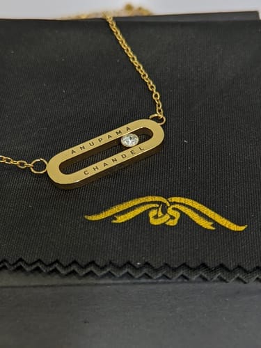 Customer photo review of Personalised Eternal Pendant