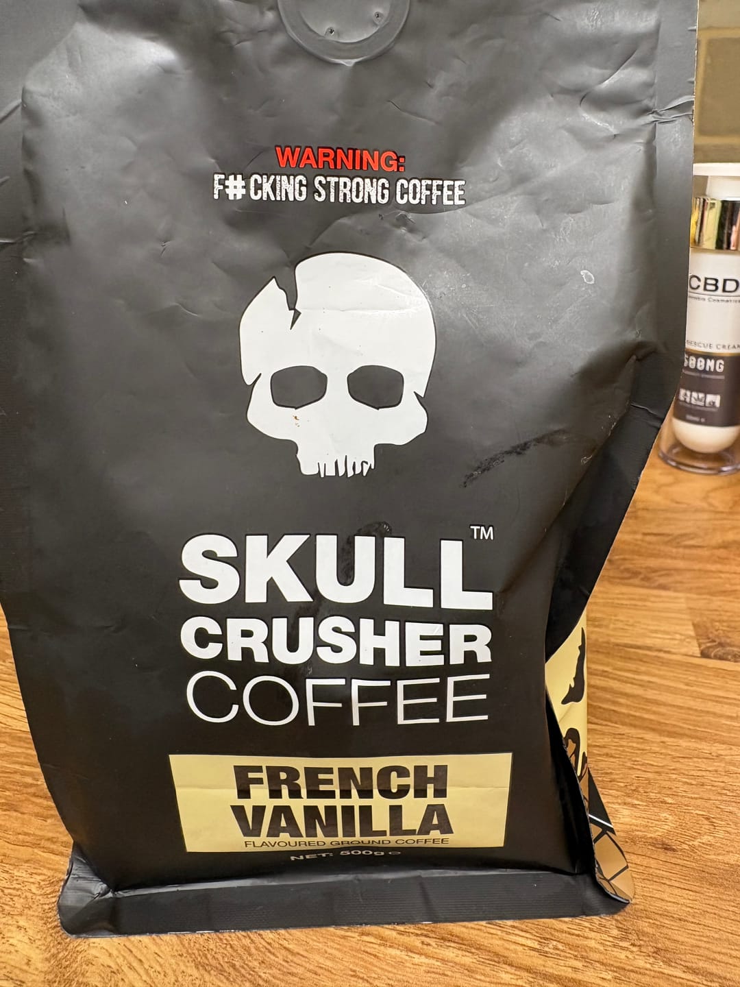 Customer photo review of Skull Crusher Coffee - French Vanilla