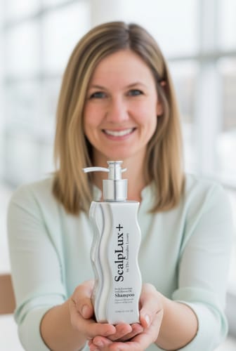 Customer photo review of The Australian Luxury - ScalpLux + Shampoo 330ml with Batana Oil - For Psoriasis & Scalp Irritation