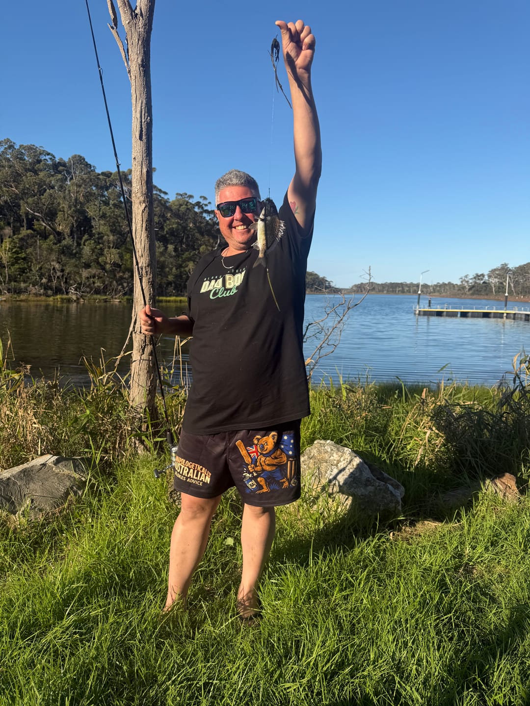 Customer photo review of Aussie As Footy Shorts