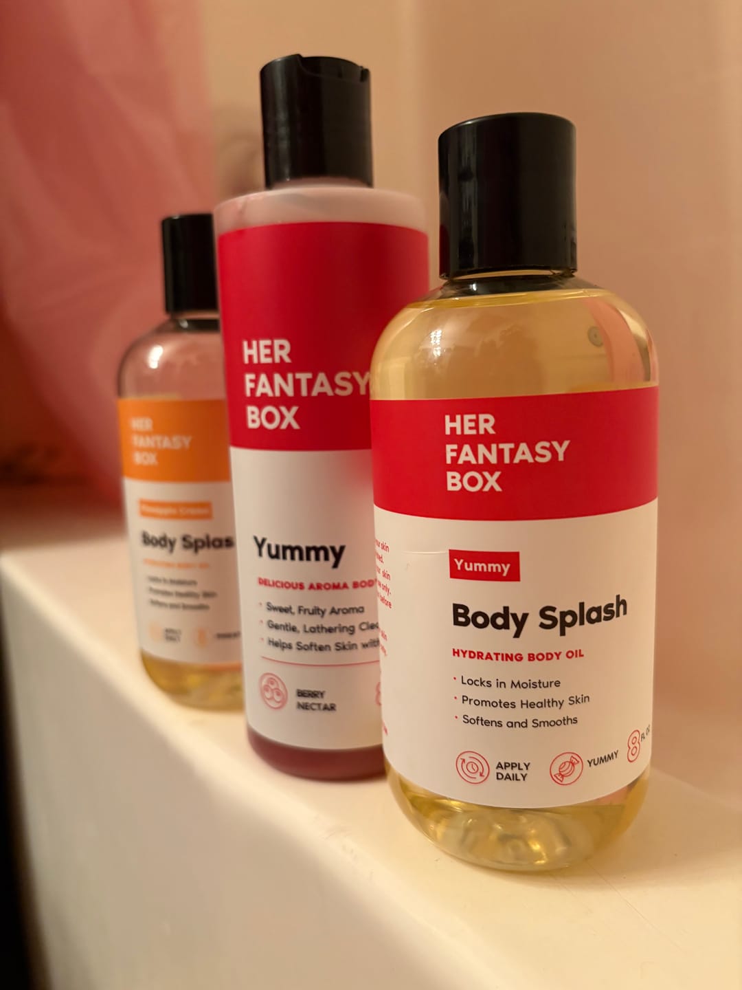 Customer photo review of Yummy Organic Body Wash - Hydrating & Juicy Daily Use