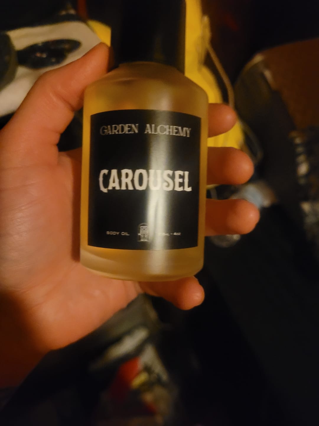 Customer photo review of CAROUSEL BODY OIL