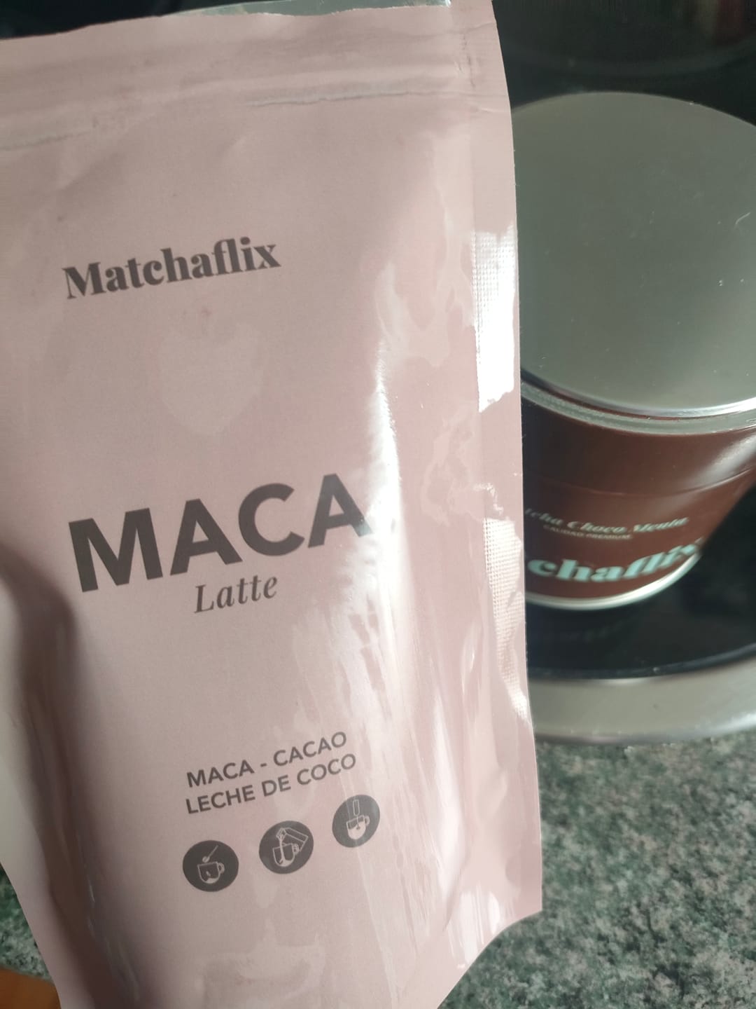 Customer photo review of Maca Latte