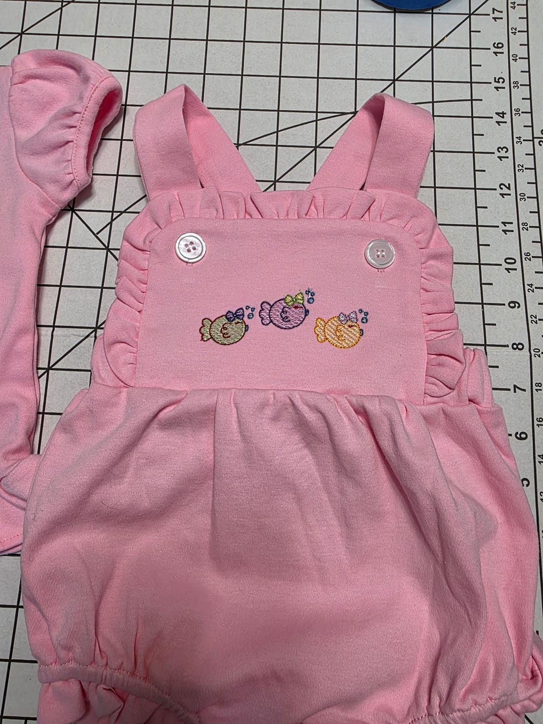 Customer photo review of Ruffle Vintage Bubble Romper