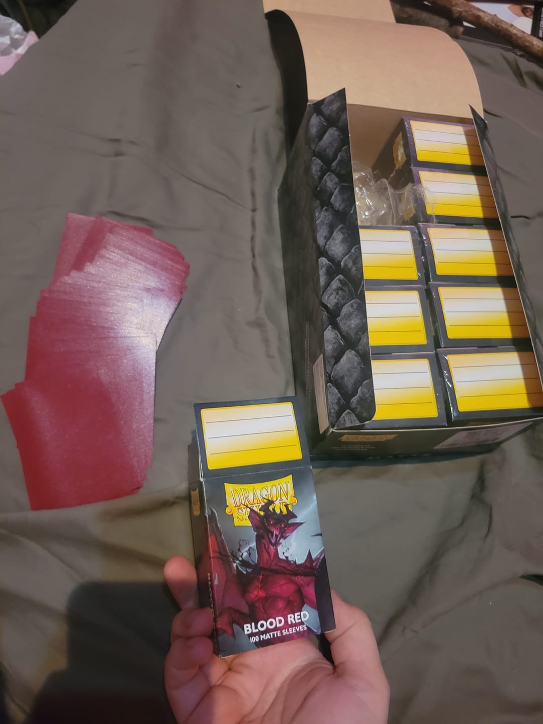 Customer photo review of Dragon Shield Display Case – Premium Card Storage & Protection