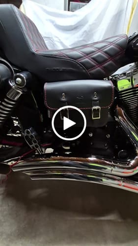 Customer video review of Harley Dyna Right Side Solo Bag - (Model DR032)