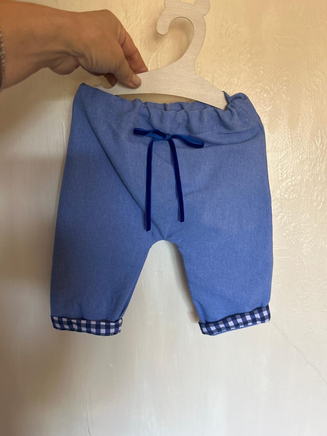 Customer photo review of Plain Blue Chambray Denim Fabric