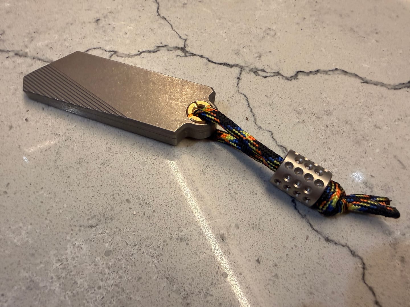 Customer photo review of G9 Utility Knife (Titanium/Brass)