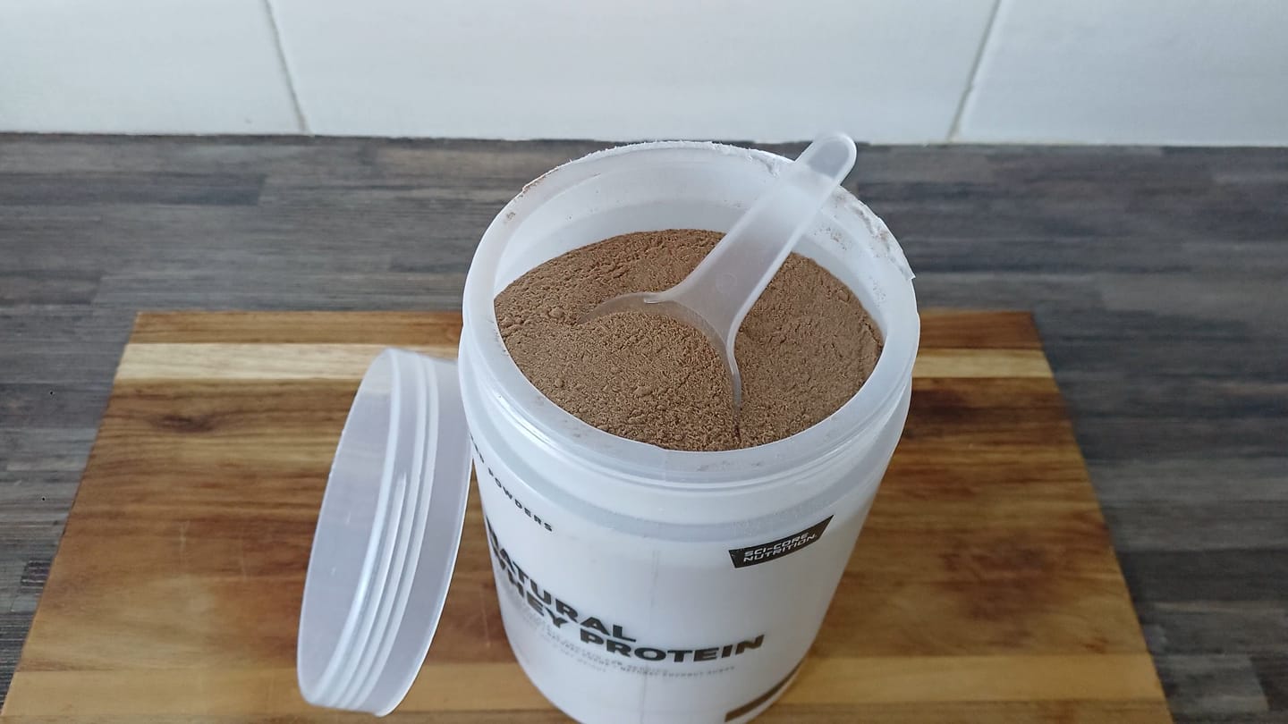 Customer photo review of NAKED NATURAL WHEY PROTEIN + Cocoa + Coconut Sugar - 900g | 30 servings