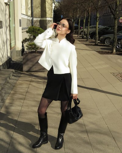 Customer photo review of LILY Chinese Style Cropped Jacket