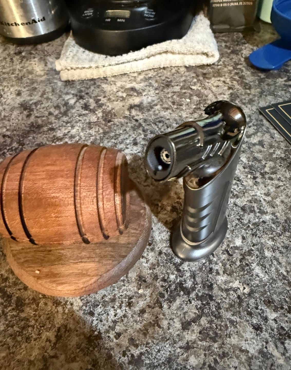 Customer photo review of Noir Barrel Smoker - Signature Edition