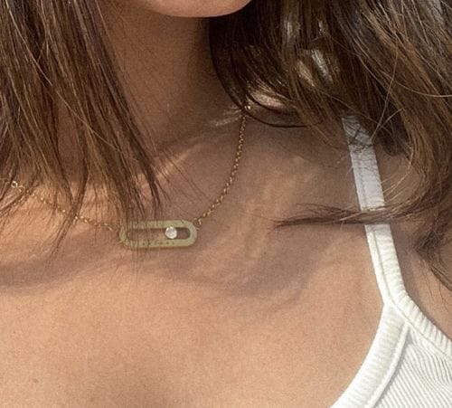 Customer photo review of Personalised Eternal Pendant