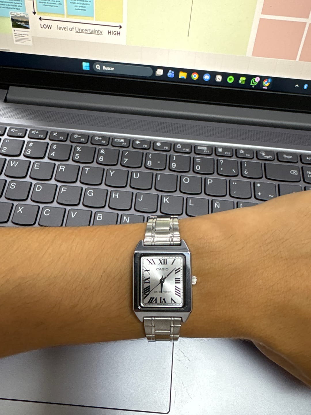 Customer photo review of Reloj Casio Tank Análogo LTP-V007D-7BUDF Acero Dial Plata