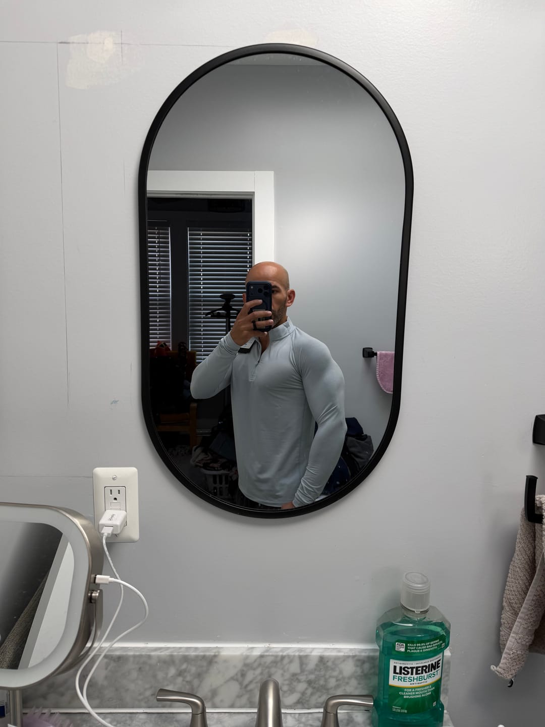 Customer photo review of Fitted Performance Quarter Zip
