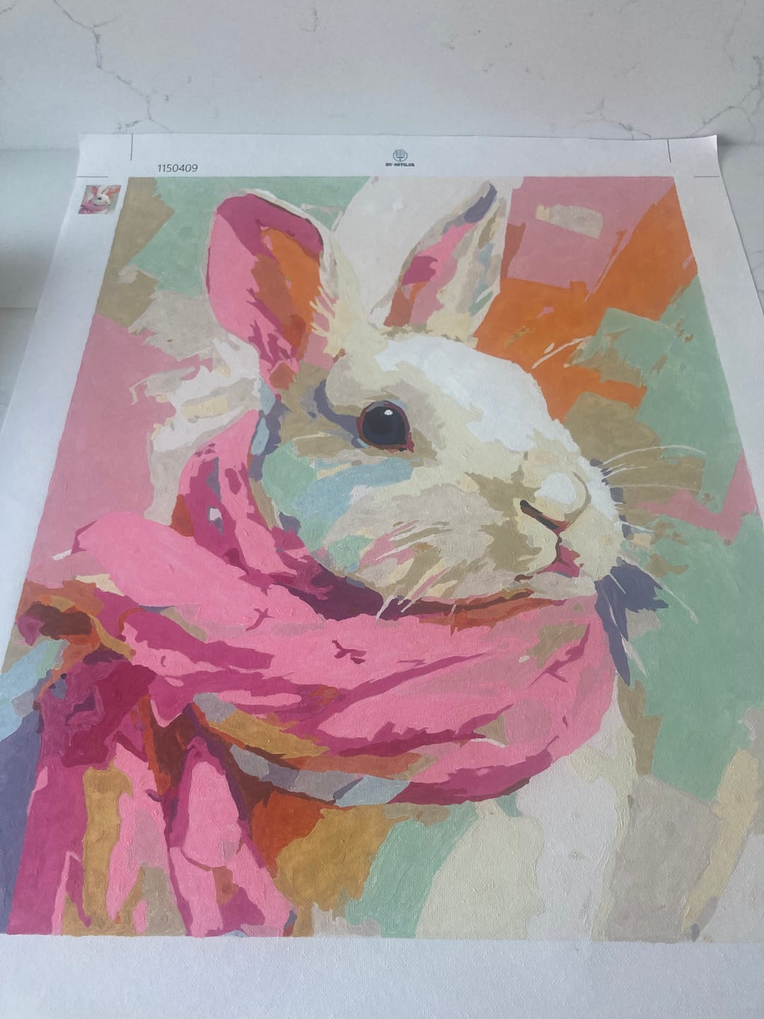 Customer photo review of Pastel bunny | Paint by Number