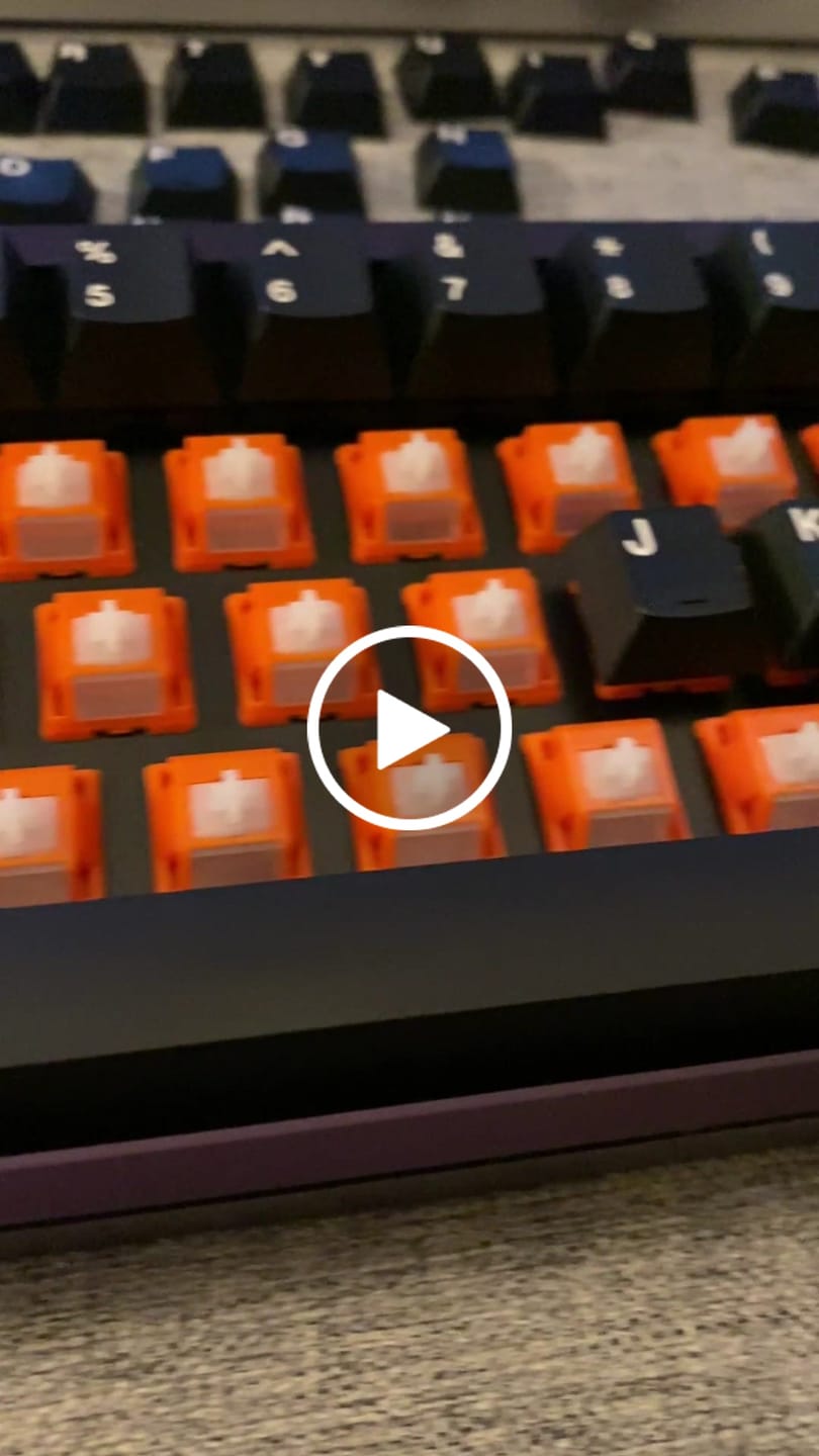 Customer video review of HMX APEROL LINEAR SWITCH FACTORY LUBED (10PCS)