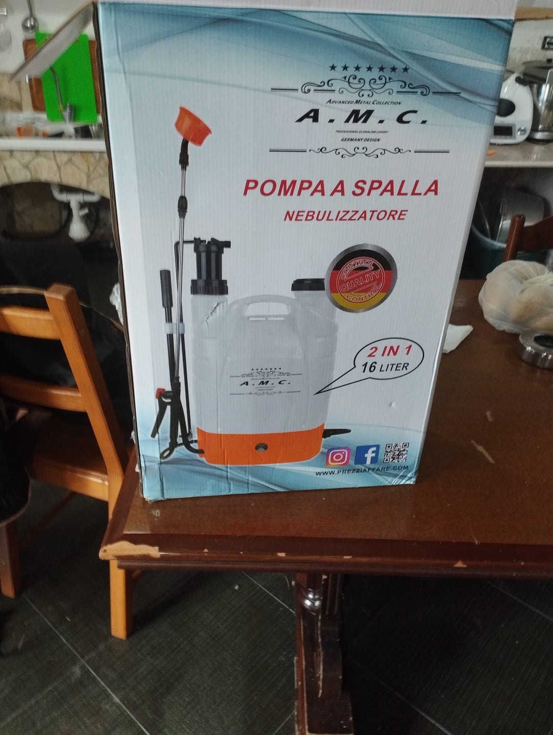 Customer photo review of Pompa a spalla elettrico nebulizzatore 16 lt per disinfestazione irrorazione