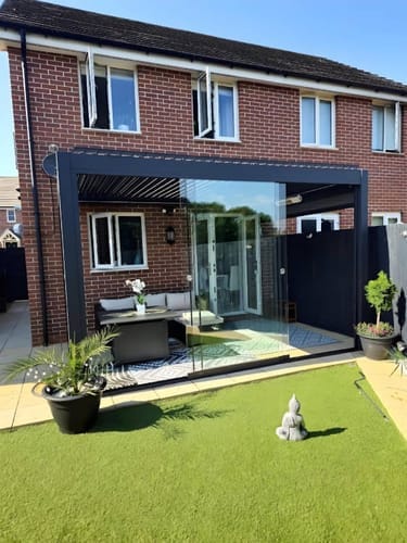 Customer photo review of FlexPatio POWER+ PRO Gen 2 Motorized Pergola