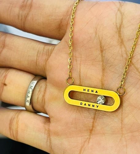 Customer photo review of Personalised Eternal Pendant