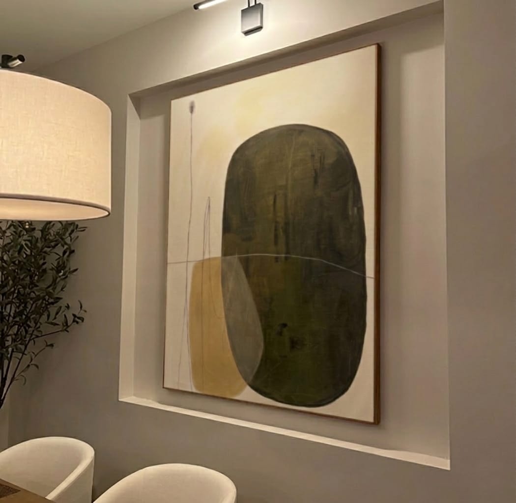 Customer photo review of Abstract Painting Canvas #AP068