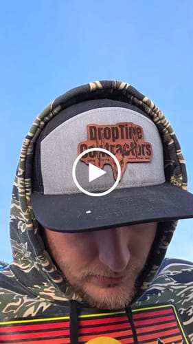 Customer video review of Flat Bill Seven-Panel Leather Patch Hat - Richardson 168