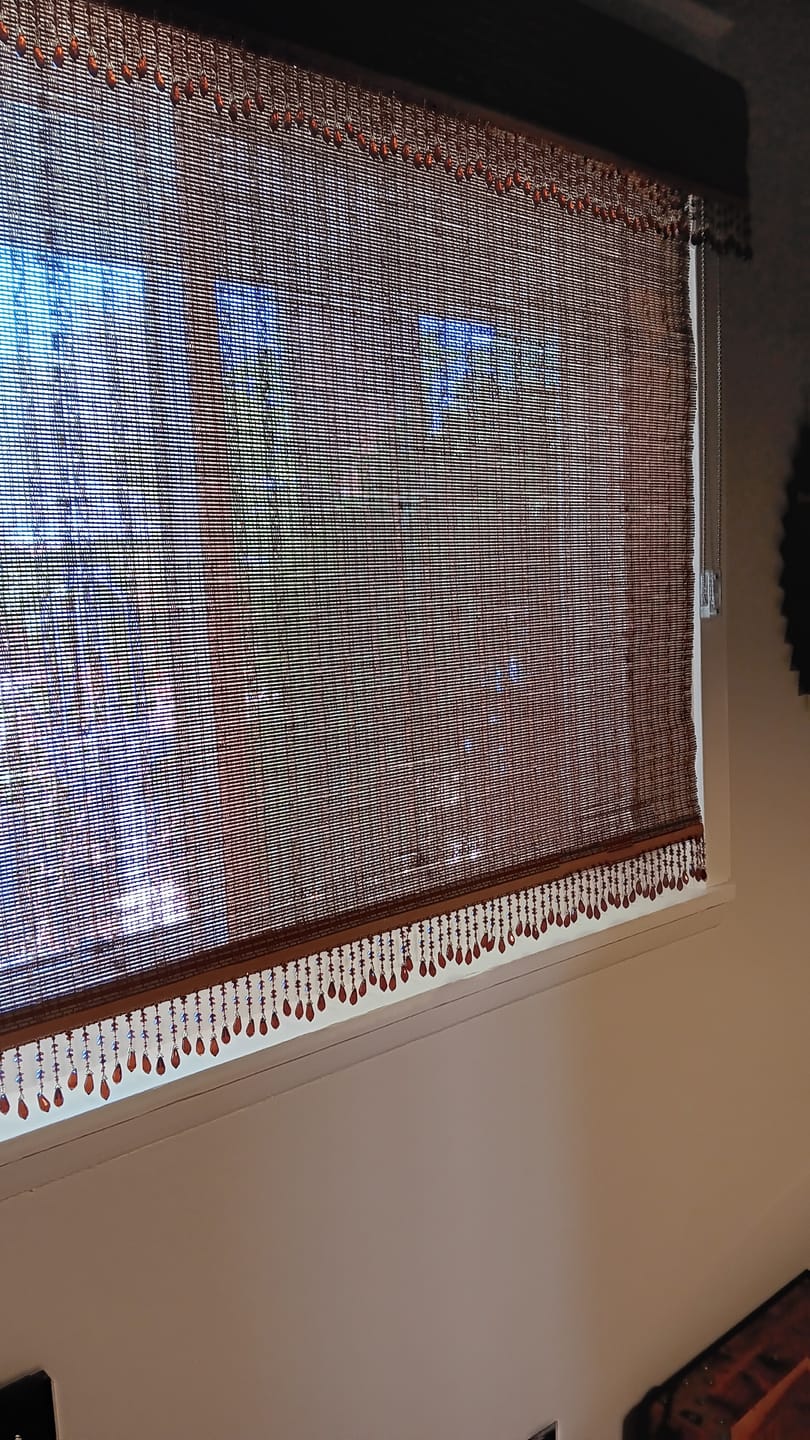Customer photo review of 3" Diamond Cut Beaded Fringe Trim (Sold by the Yard)