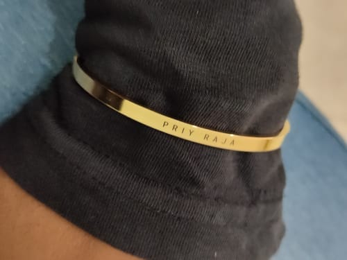 Customer photo review of Personalised Classic Bracelet