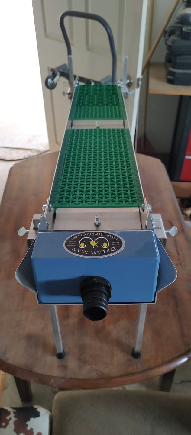 Customer photo review of 6X42 Power Sluice Box Micro/Combo Kit - Dream Mat | Gold Mining Equipment