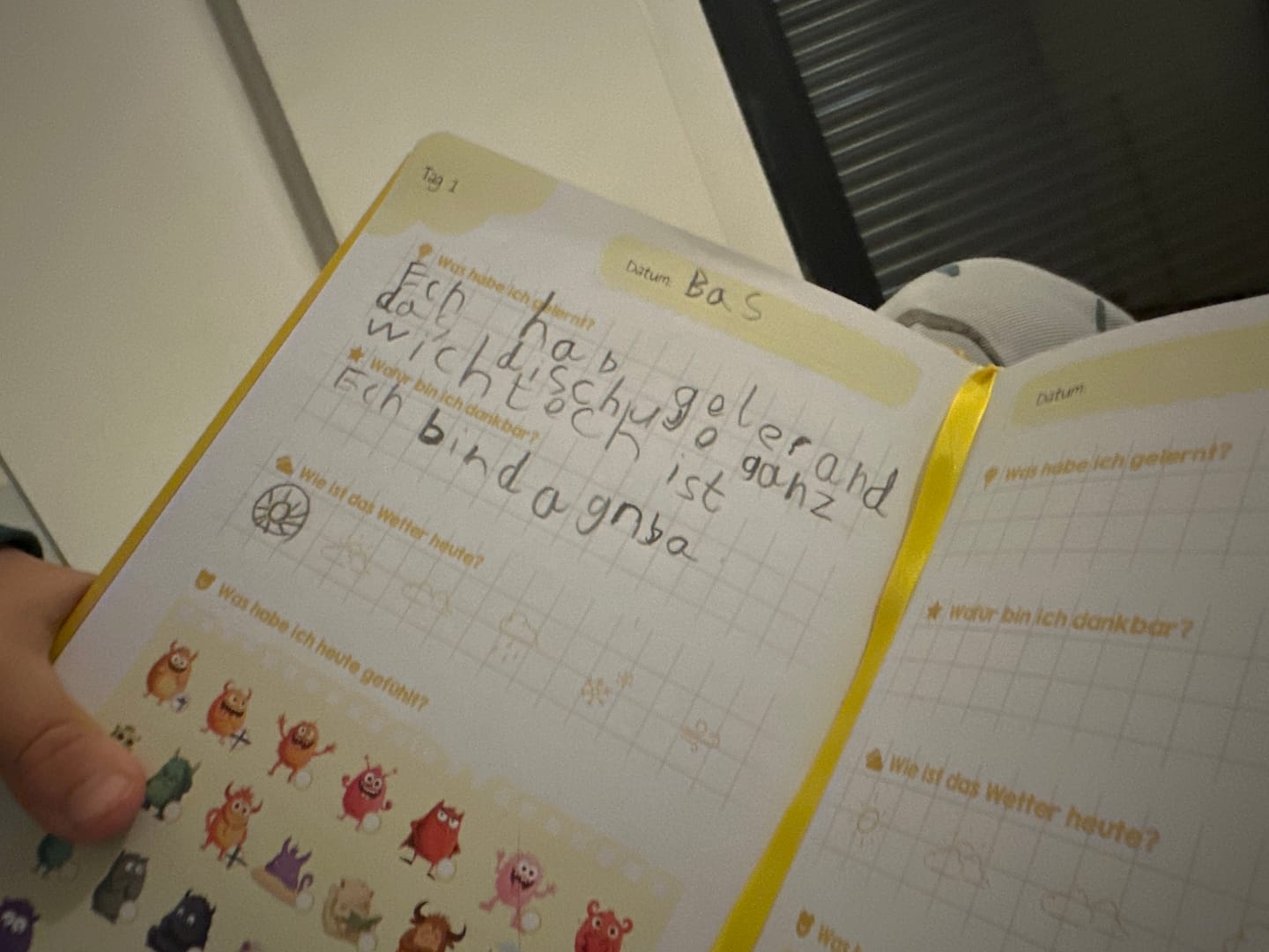 Customer photo review of Edubini Gefühlstagebuch für Kinder