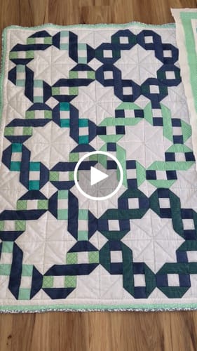 Customer video review of Ribbon Rings  Precut Sew-Ready Quilt Kit Featuring Riley Blake Basics