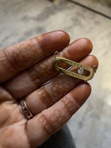 Customer photo review of Personalised Eternal Pendant