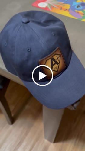 Customer video review of Premium Custom Leather Patch Hats (Wholesale)