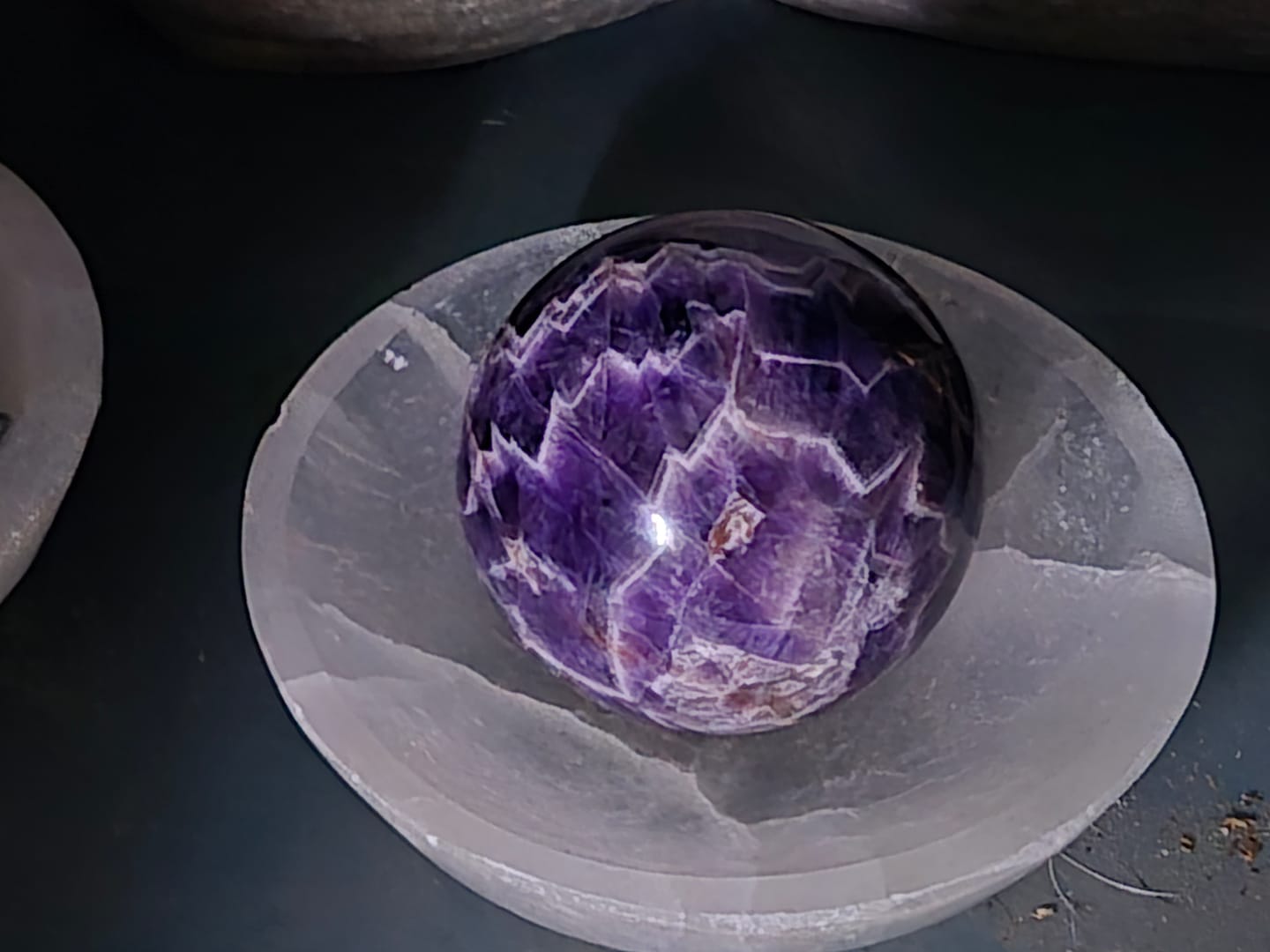 Customer photo review of Amethyst Sphere