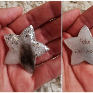 Customer photo review of Erinnerungsstern – Individuelles Andenken aus Epoxidharz