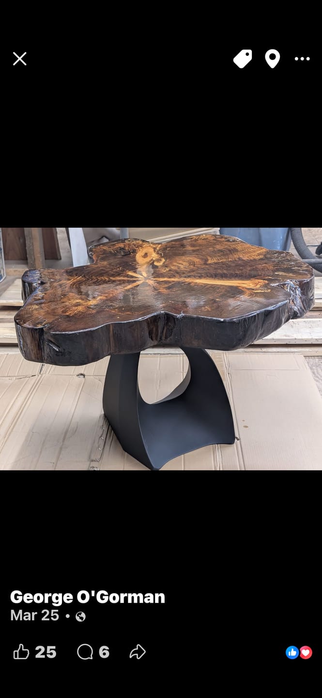 Customer photo review of Coffee Table Base 121 Tulipe 16.2" H Mid-Century Modern Style