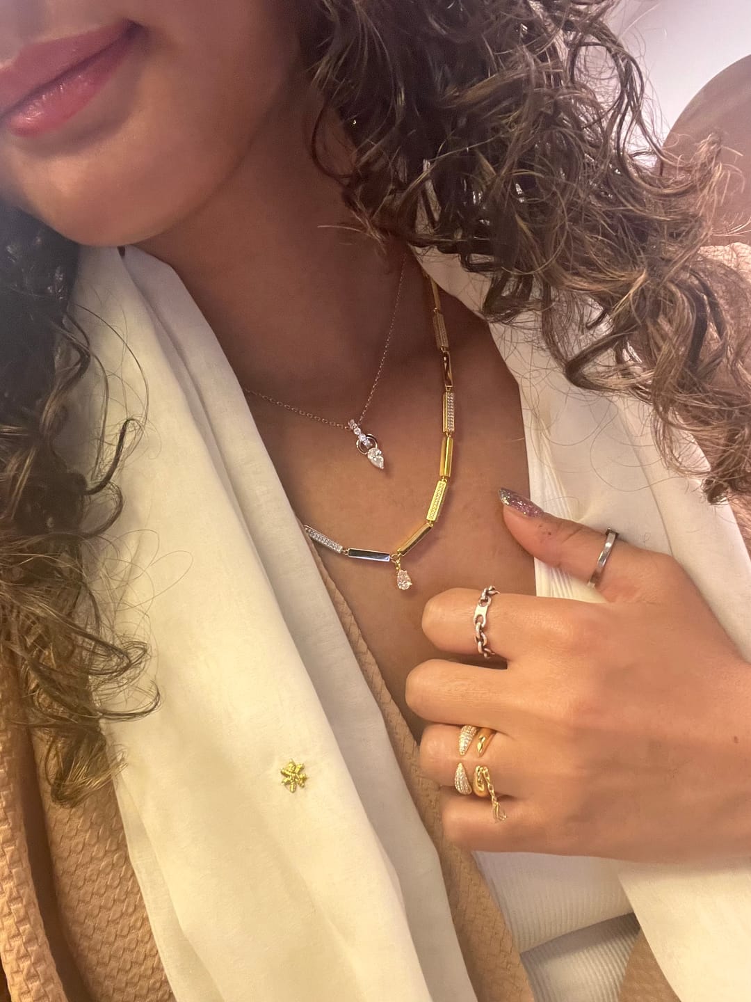 Customer photo review of North Stone Necklace