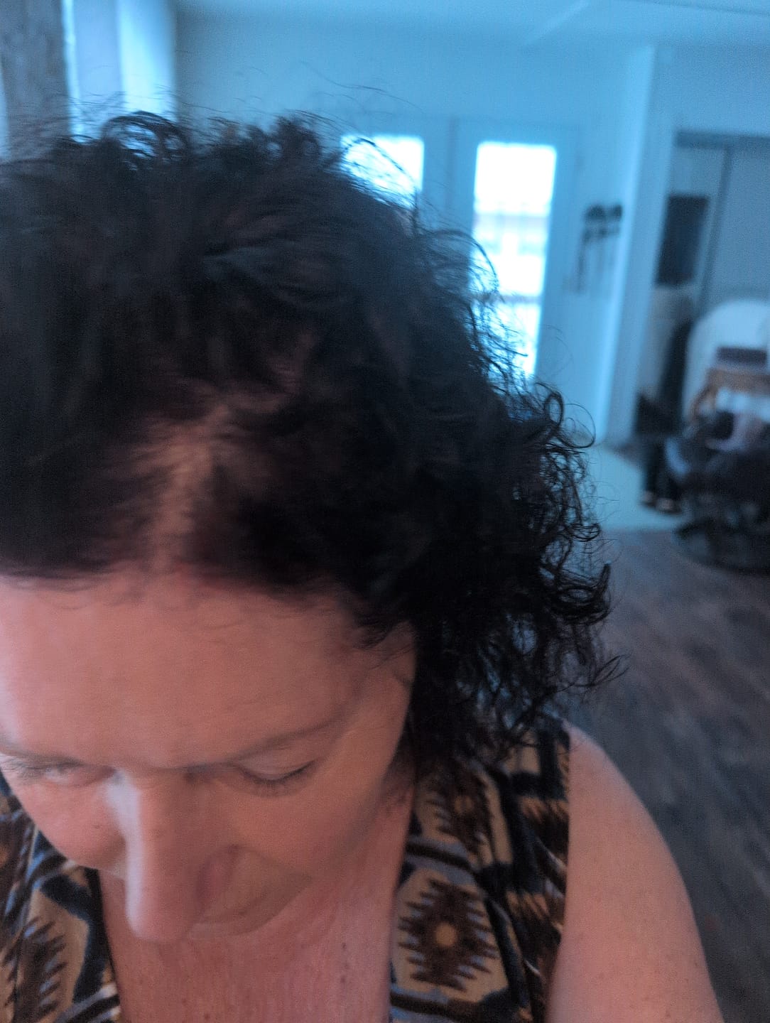 Customer photo review of Natural rosemary serum — Targeted root care between washes