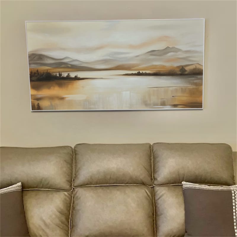 Customer photo review of Abstract Mountain Canvas Art #MO028