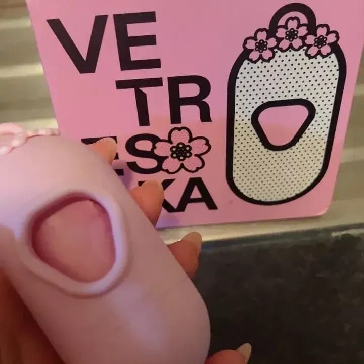 Customer photo review of Cherry Blossom Poop Bags & Dispenser