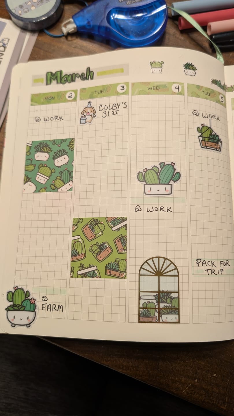 Customer photo review of Cozy Plants Planner Kit (Set of 6)