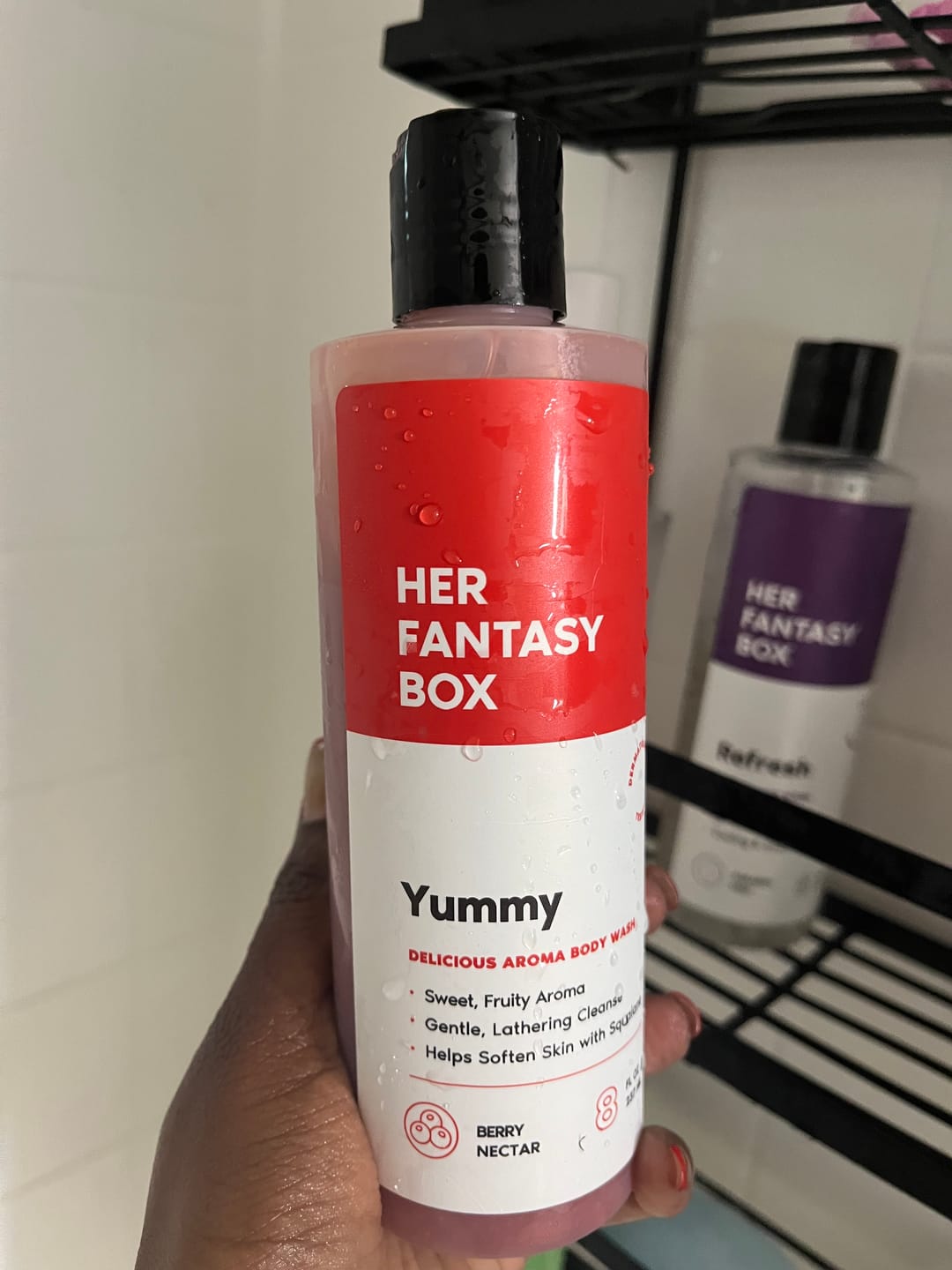 Customer photo review of Yummy Organic Body Wash - Hydrating & Juicy Daily Use
