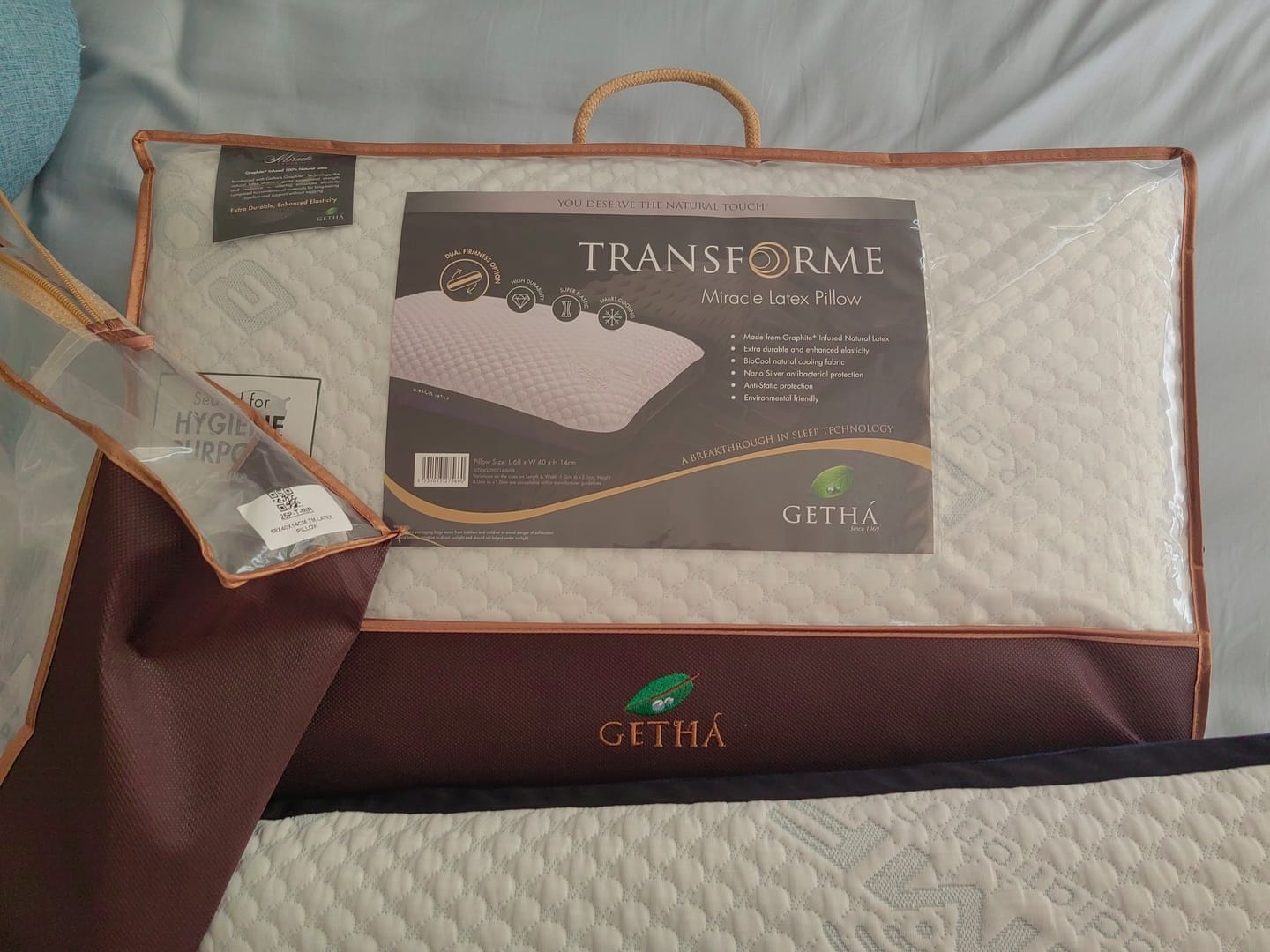Customer photo review of (LIMITED UNIT) Getha Transforme Miracle Latex Pillow (NEW)