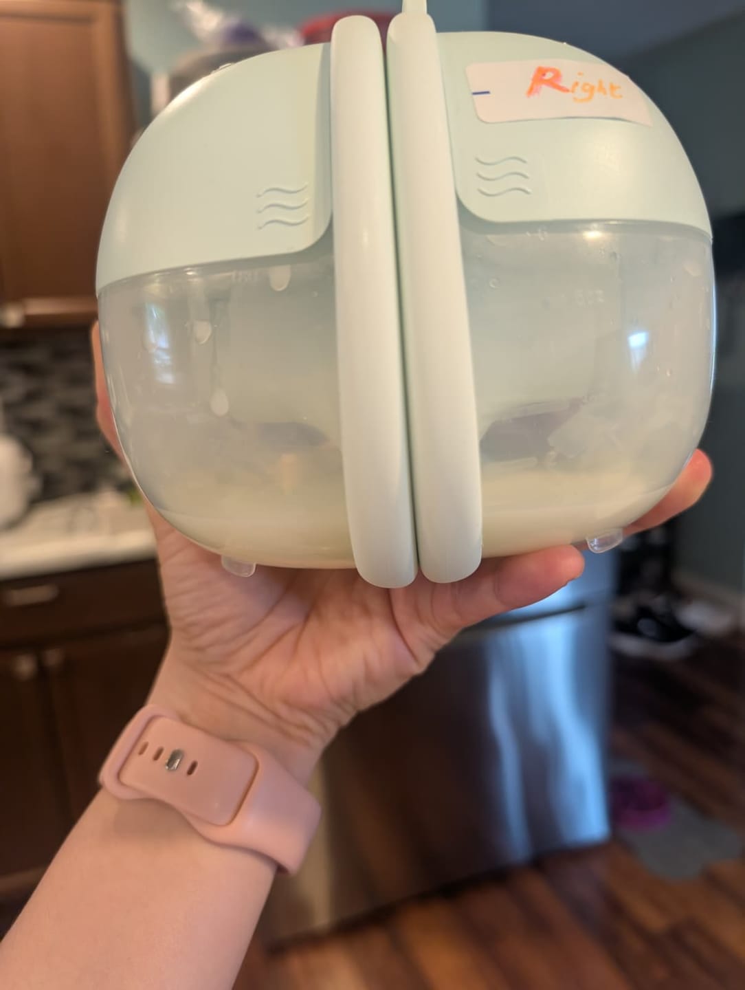 Customer photo review of Mother's Nature™ W1 Warming Wearable Breast Pump