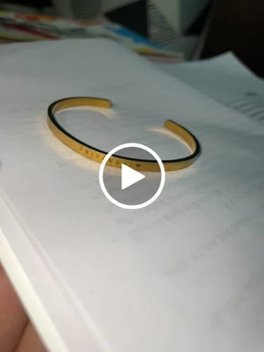 Customer photo review of Personalised Classic Bracelet