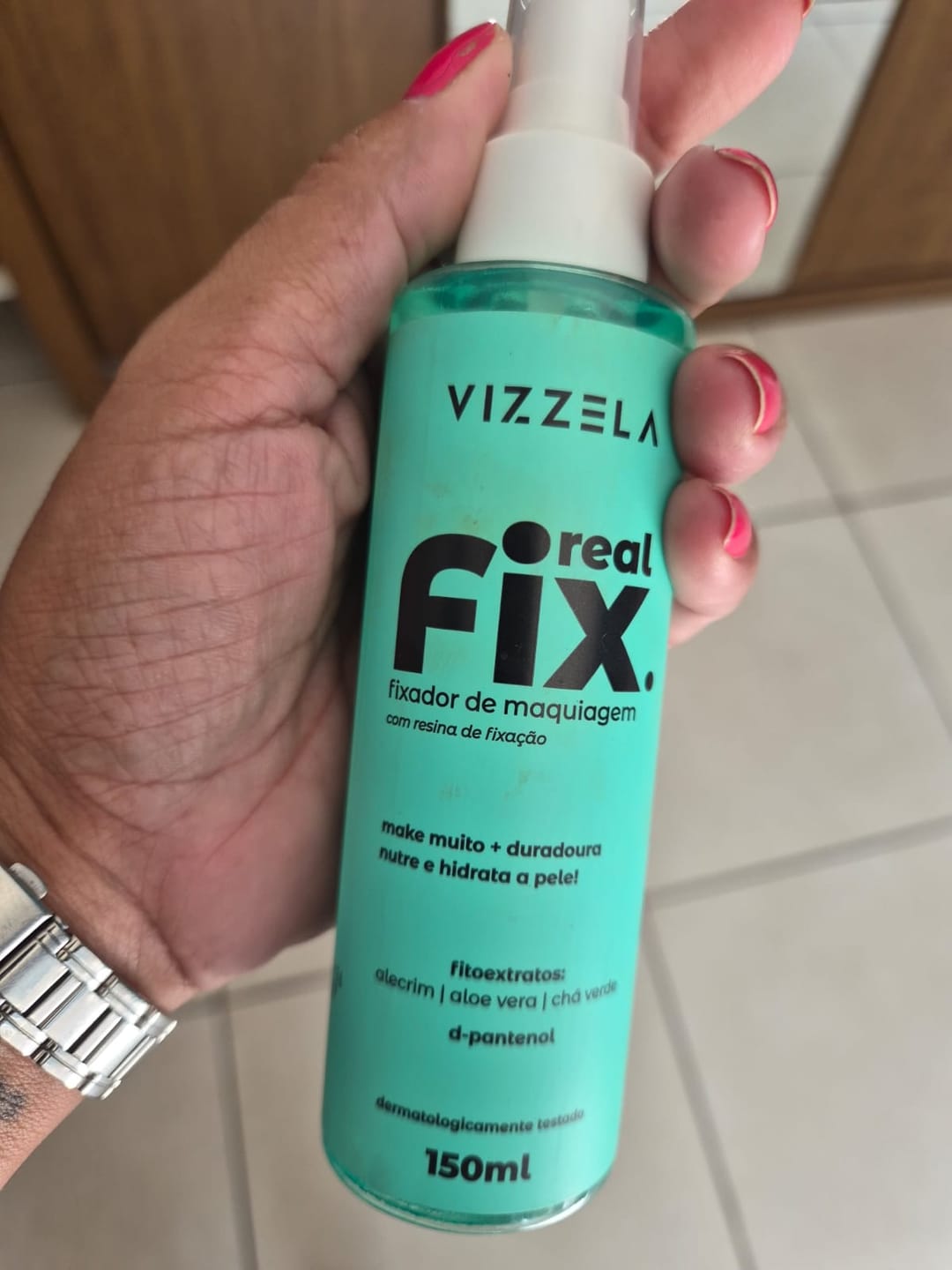 Customer photo review of Fixador de Maquiagem Real Fix - Vizzela