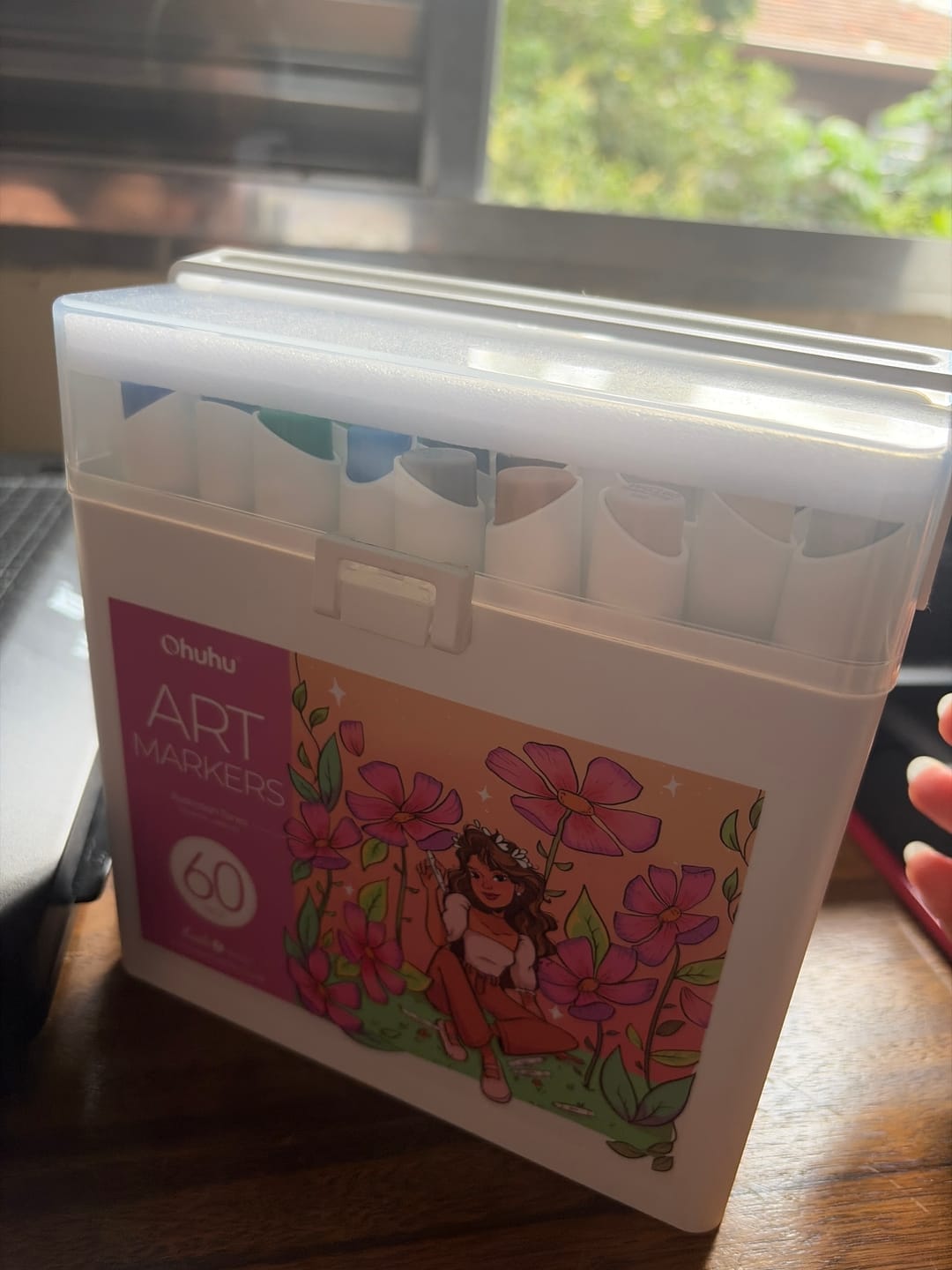 Customer photo review of Ohuhu Kaala B Dual Tips Alcohol Art Markers, Slim Broad & Mini Brush